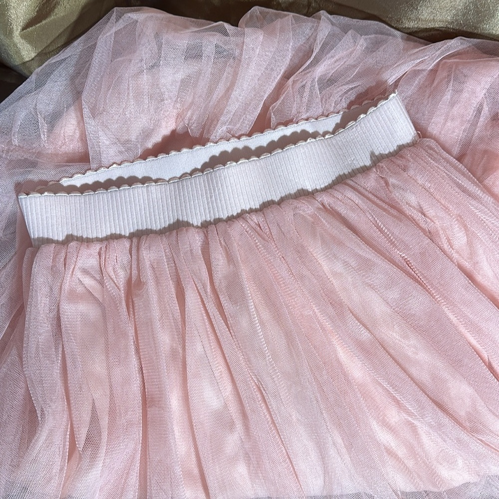Handmade Pink Wrinkled tulle skirt fun and colorful - Picture 4 of 6